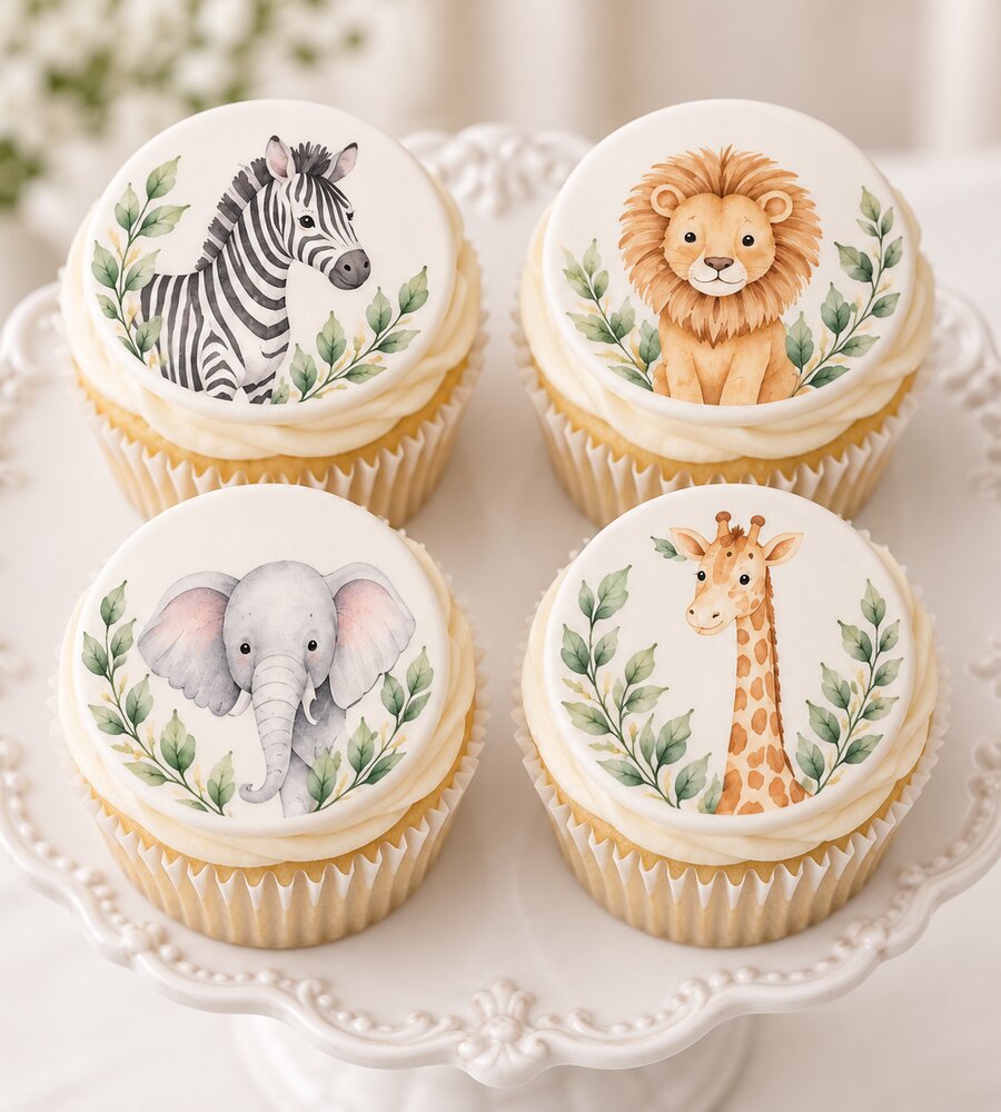 Printed cupcakes